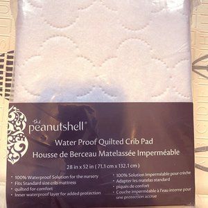 🔥🔥NWT Peanutshell Waterproof Quilted Crib Pad